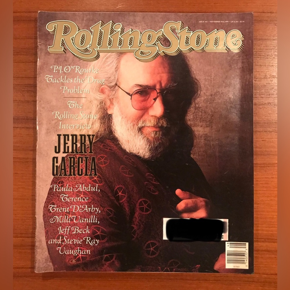 ANY DEADHEADS AROUND HERE?! Nov. ‘89 Rolling Stone Magazine —JERRY GARCIA COVER!
